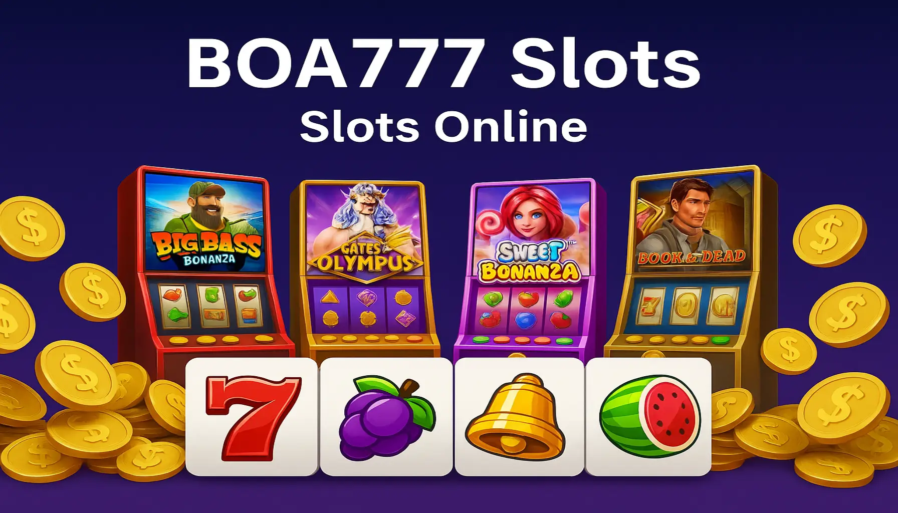 Explore o mundo das slot machines no BOA777 Casino